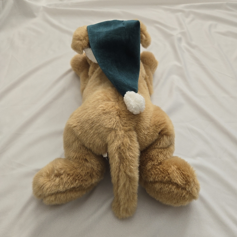 ( Eddie Bauer Home ) GUND Commemorative Golden Lab Puppy With 2000 Holiday Hat - Picture 6 of 12